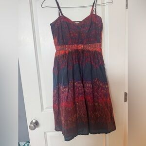 Aryeh Multicolor ombré sweetheart Women's Dress pockets size L urban outfitters